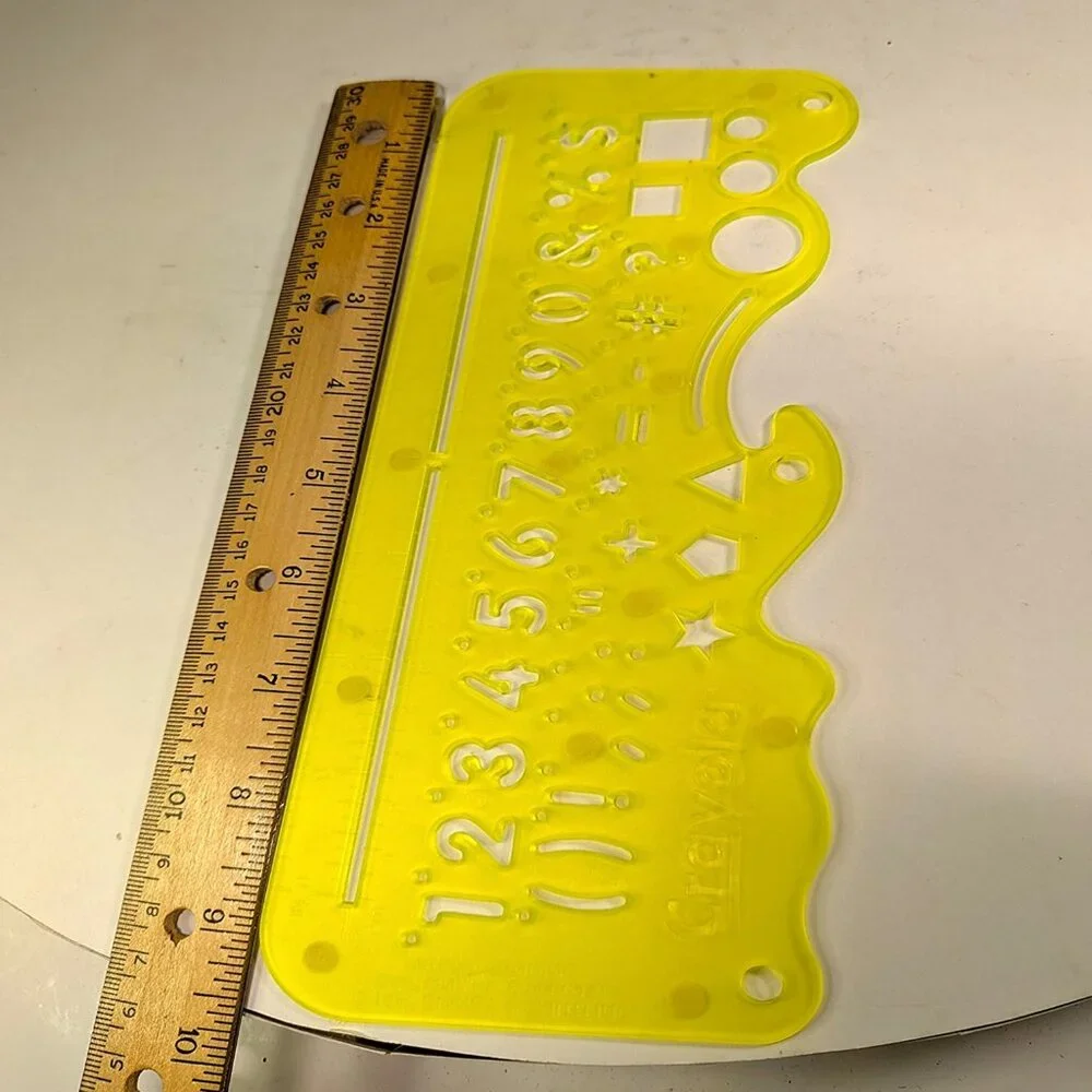 Crayola (3) Stencils binder holes & other stencils